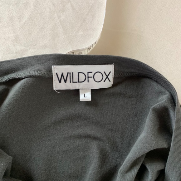 Wildfox Compass peplum top deep cut-out back Large - Picture 5 of 8